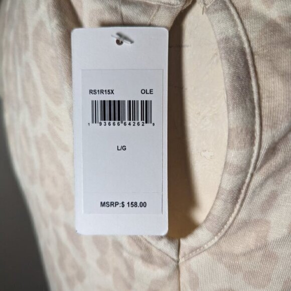 Splendid Beige OLE Leopard Print Sleeveless Jumpsuit Size Large NEW - Picture 6 of 8